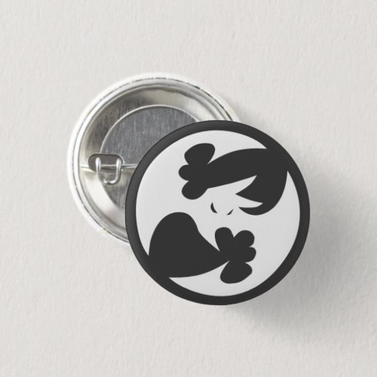 Absoluut Batty Ronde Button 3,2 Cm (Voorkant /achterkant)