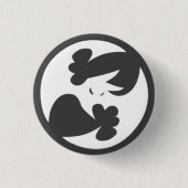 Absoluut Batty Ronde Button 3,2 Cm (Voorkant)