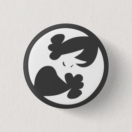 Absoluut Batty Ronde Button 3,2 Cm (Voorkant)