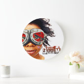 Absoluut Cool Zoom Wall Clock! Grote Klok (Huis)