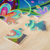 Absoluut de moeite waard het kleurrijke bloemen ha legpuzzel (Zijkant)