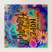 Absoluut de moeite waard het kleurrijke bloemen ha legpuzzel (Horizontaal)