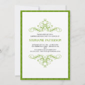 Absoluut Fabulous 50th Birthday Party Invitation Kaart (Achterkant)