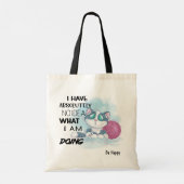 Absoluut geen idee wat ik aan het doen ben tote bag (Achterkant)