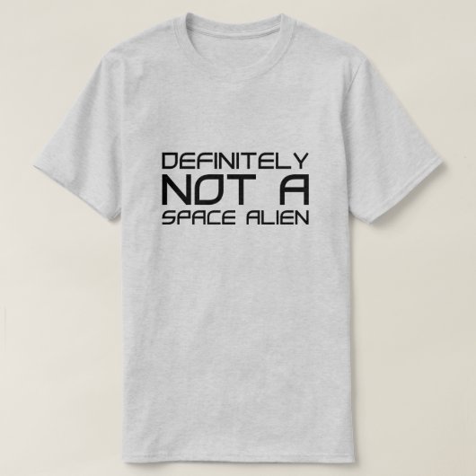 Absoluut geen ruimteAlien T-shirt (Design voorkant)