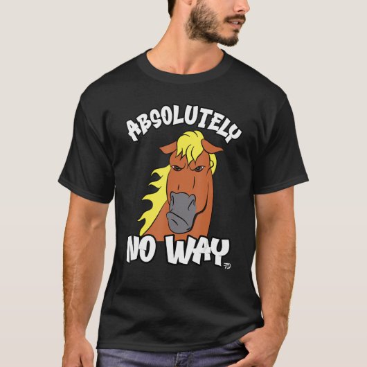 Absoluut geenszins grumpy Haflinger isabel paard T-shirt (Voorkant)