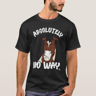 Absoluut geenszins gruwelijke skewbald paardenmot t-shirt