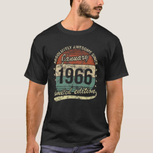Absoluut Geweldige sinds januari 1966 Man Woman Bi T-shirt