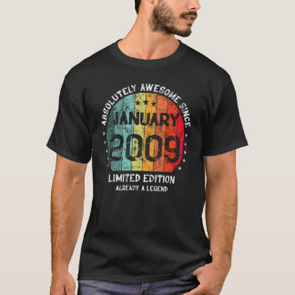 Absoluut Geweldige sinds januari 2009 Boy Girl Bir T-shirt