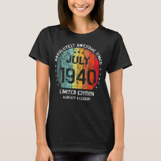 Absoluut Geweldige sinds juli 1940 Man Vrouw Birth T-shirt