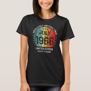 Absoluut Geweldige sinds juli 1966 Man Vrouw Birth T-shirt