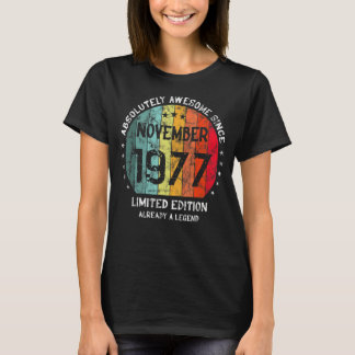Absoluut Geweldige sinds november 1977 Man vrouw B T-shirt