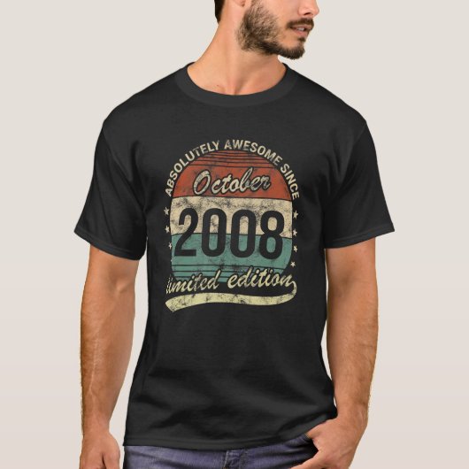 Absoluut Geweldige sinds oktober 2008 T-shirt (Voorkant)