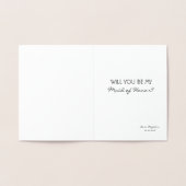 Absoluut JIJ - Grappig bruidsmeisje voorstel Folie Kaarten (Binnen)