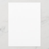 Absoluut Klassiek Script Zwart-Wit Huwelijk Programmakaart (Achterkant)