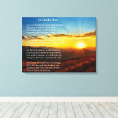 Absoluut mooi rouwdicht gedicht canvas afdruk (Insitu (Houten vloer))