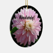 Absoluut, oranment Pink Dahlia Boss cadeaus Keramisch Ornament (Rechts)