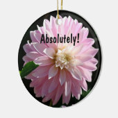 Absoluut, oranment Pink Dahlia Boss cadeaus Keramisch Ornament (Links)