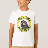 Absoluut passief grappig paw pun t-shirt (Voorkant)