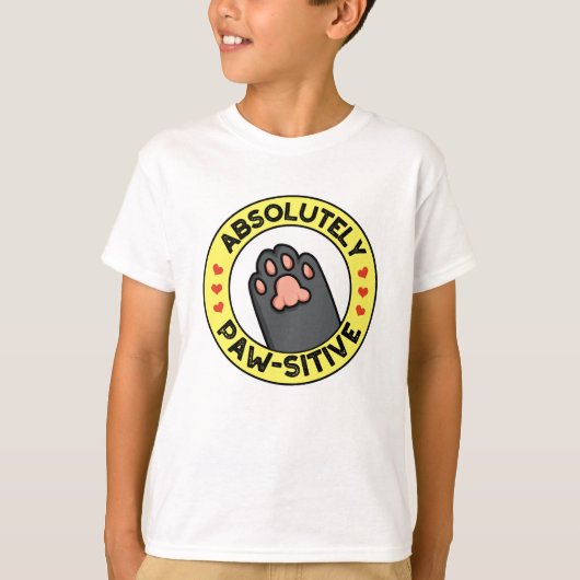 Absoluut passief grappig paw pun t-shirt (Voorkant)