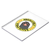 Absoluut Pawsitieve Grappige Poot Punt Notitieboek (Linkerzijde)