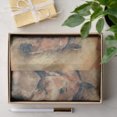 Absoluut prachtige Waterverf van drie paarden Tissuepapier (Geschenk)