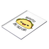 Absoluut Spec-Taco-culair Grappige Taco-spreekwoor Notitieboek (Linkerzijde)