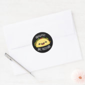 Absoluut Spec-Taco-Lar Funny Taco Pun Dark BG Ronde Sticker (Envelop)