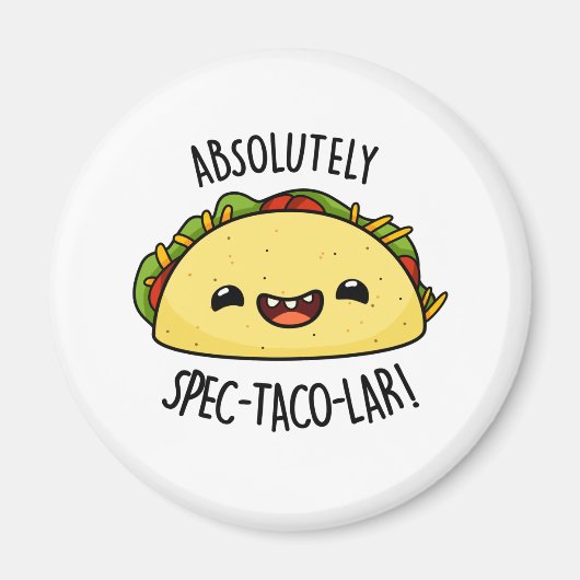 Absoluut Spec-Taco-Lar Funny Taco Pun Magneet (Voorkant)