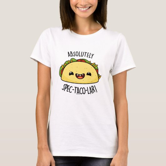 Absoluut Spec-Taco-Lar Funny Taco Pun T-shirt (Voorkant)