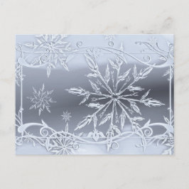 Absoluut Stunning Sneeuwvlok Ontwerp Briefkaart
