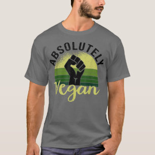 Absoluut Vegan Funny Vegan & Vegetarian T-Shirt