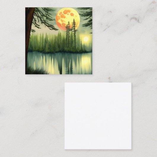 Absoluut verbluffend olietraferen Een Magisch Voll Vierkante Visitekaartje (Voorkant / Achterkant)