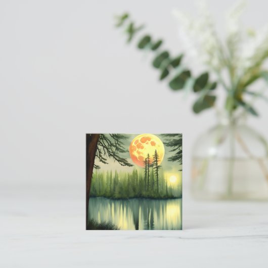 Absoluut verbluffend olietraferen Een Magisch Voll Vierkante Visitekaartje (Staand voorkant)