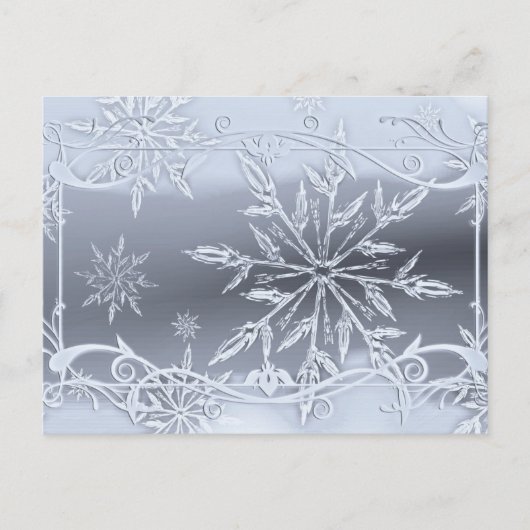 Absoluut verbluffend Snowflake-ontwerp Briefkaart (Voorkant)