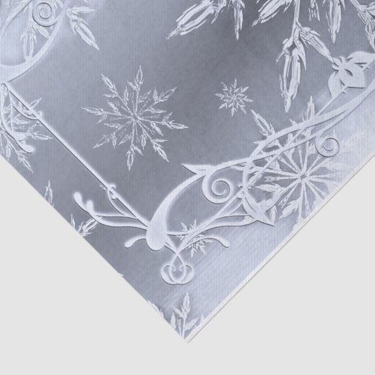 Absoluut verbluffend Snowflake-ontwerp Tissuepapier (Detail)