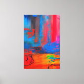 Absoluut verbluffende kleurrijke Abstracte schilde Canvas Afdruk (Voorkant)