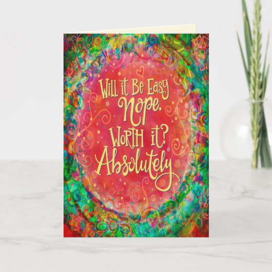 "Absoluut waard!" Kaart (Voorkant)