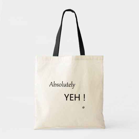 Absoluut Yeh! Tote Bag (Voorkant)