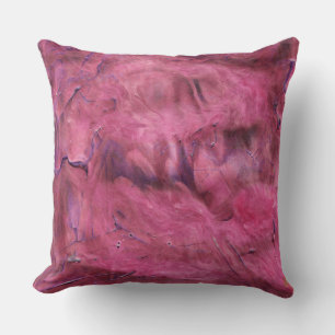 Absorbeer Levendig Rode Acryl Abstracte Kussen