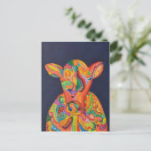 Absract Cow Briefkaart (Staand voorkant)