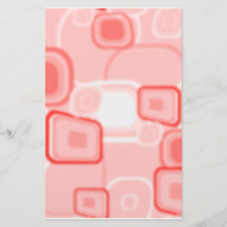 Absract rood vierkant Briefpapier