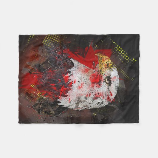 Absracte geest van adelaar fleece deken (Voorkant (Horizontaal))