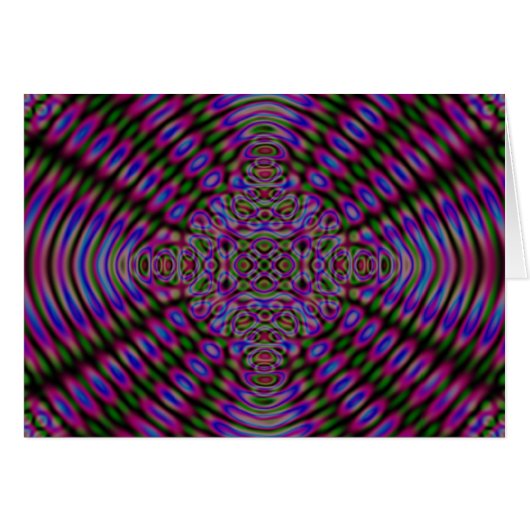 Abstact alle keren Wenskaart (Voorkant Horizontaal)