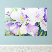 *~* Abstact Bloemen TV2 Uitgerekte Canvas Print (Insitu (Houten vloer))