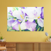 *~* Abstact Bloemen TV2 Uitgerekte Canvas Print (Insitu (Woonkamer))