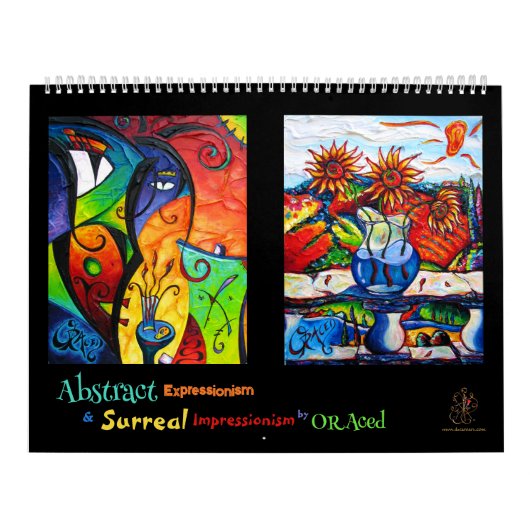 AbStacT & Surreal Kunstkalender door ORAced Kalender (Hoes)