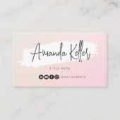 Abstact Waterverf minimalistische business Visitekaartje (Voorkant)