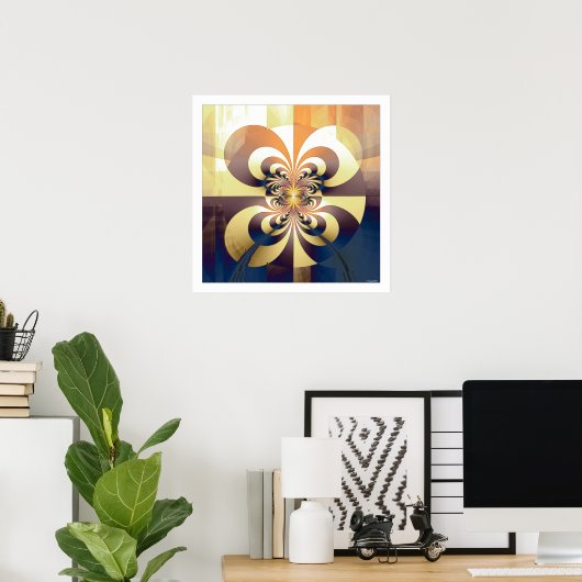 Abstfractal 7 poster (Thuiskantoor)