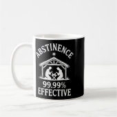 Abstinence 99.99% Effective Fun Holiday Humor  Koffiemok (Links)